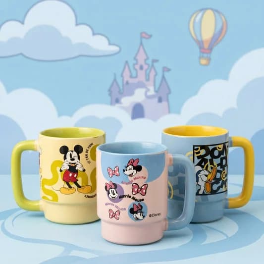 Presco Pebble Ceramic Coffee & Milk Mug, Double-Sided Print, 500ml — Vitrified Tableware Angle 1 | Prince Ceramics Khurja