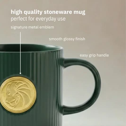 Coin Pebble Ceramic Coffee & Milk Mug, Black, 350ml — Vitrified Tableware Angle 2 | Prince Ceramics Khurja