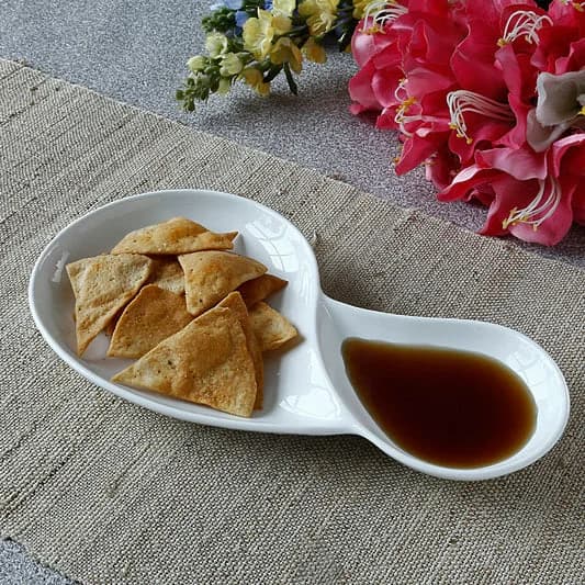 Basic Platter Capsule 1 Piece Plain White — Commercial Vitrified Ceramic Tableware Khurja