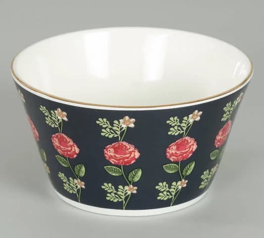 Gruidae's Trance Ceramic Nikko Bowl Set, Set of 3 — Vitrified Tableware Angle 2 | Prince Ceramics Khurja