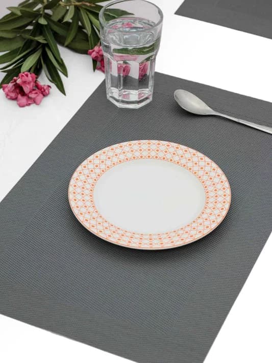 Swirling Safari Ceramic Side Plate, 7-inch — Commercial Vitrified Ceramic Tableware Manufactured in Khurja