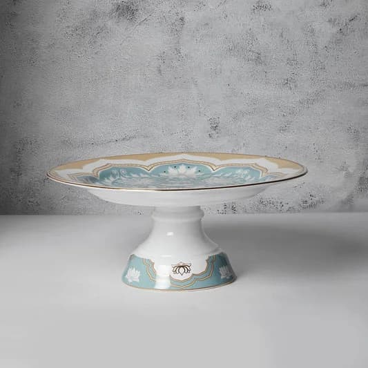 Regal Romance Cake Stand, 1 piece — Vitrified Tableware Angle 2 | Prince Ceramics Khurja