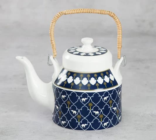 Ivory Parade Fantasy Ceramic Desi Kettle, 1 Piece — Commercial Vitrified Ceramic Tableware Khurja