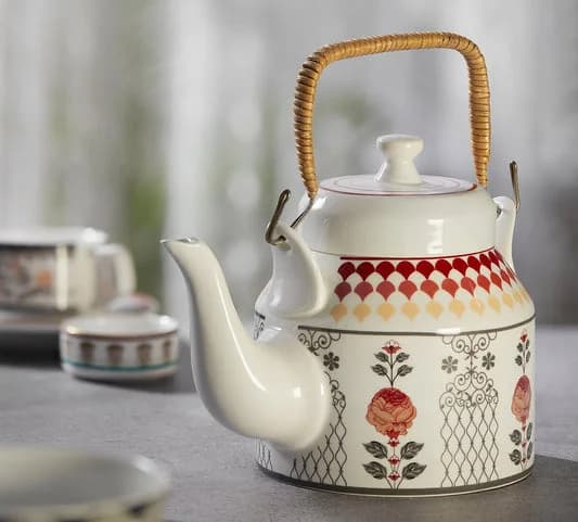 Onyx elegance Desi Kettle 1Pc — Commercial Vitrified Ceramic Tableware Khurja