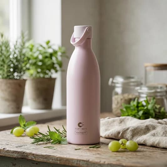 Meko Neon Vacuum Insulated Double Walled Water Bottle 18 Hrs Hot & 24 Hrs Cold Stainless Steel Flask, BIS Certified, 680ml — Vitrified Tableware Angle 1 | Prince Ceramics Khurja
