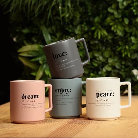 Cleo Enjoy Definition Pebble Milk Mug 1 Pc - 400 ml — Commercial Vitrified Ceramic Tableware Khurja